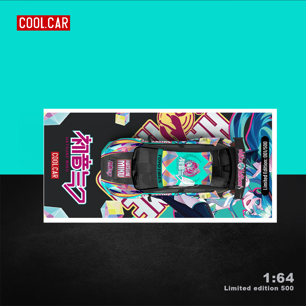 CoolCar1:64斯巴鲁 本田思域 初音 仿真合金汽车模型 静态收藏 - 图1