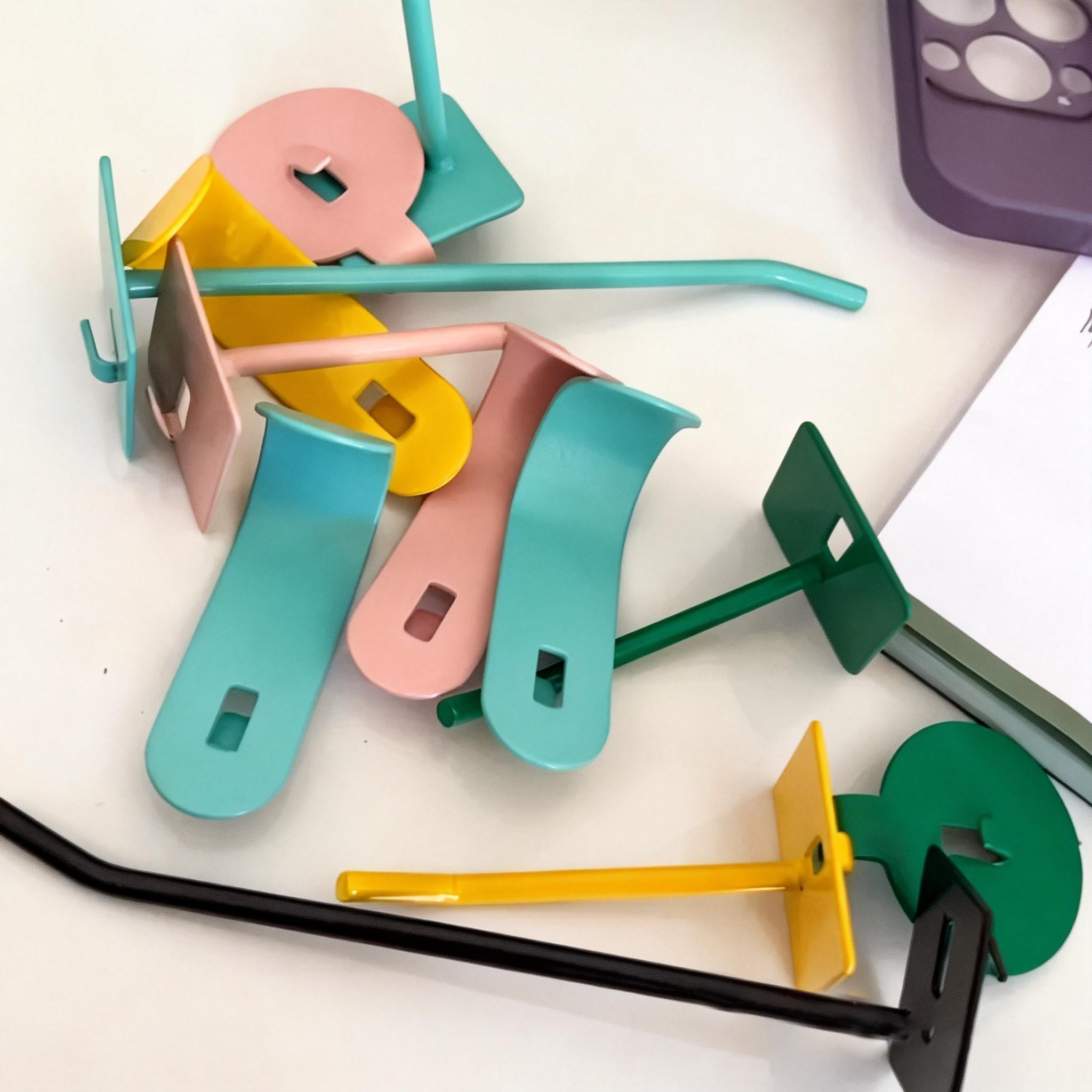 Nordic style hook diy metal material no need to punch holes
