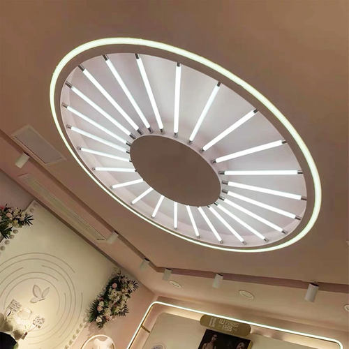 led360度发光亚克力吊线灯管非标定制圆管长条装饰灯管办公室吊线 - 图2