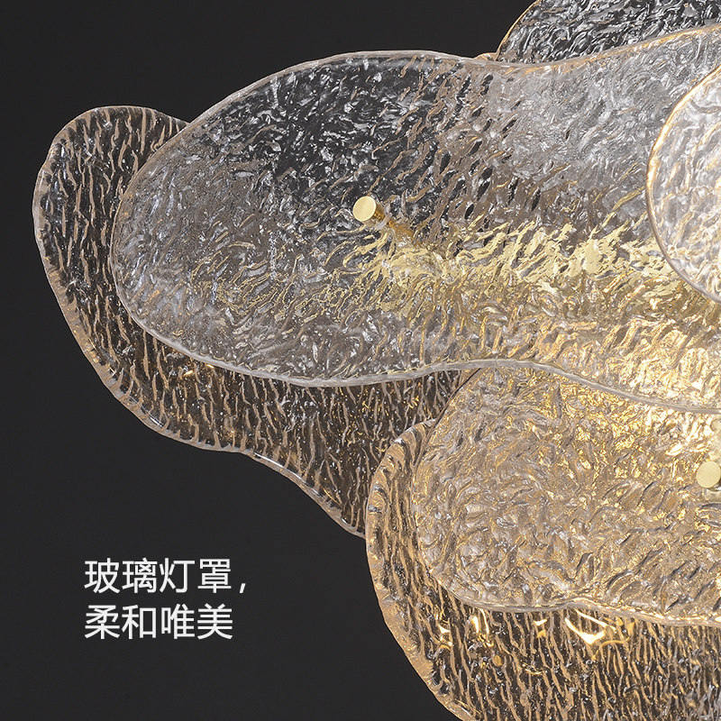 【水波纹】全铜客厅吊灯轻奢后现代餐厅设计师创意个性卧室吊灯_虎窝淘