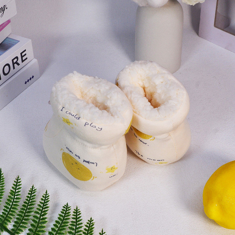 冬季新款婴儿棉鞋加绒保暖新生儿毛蹄子婴幼儿脚套宝宝步前鞋加厚,淘宝优惠券,粉丝福利购,淘宝优惠卷