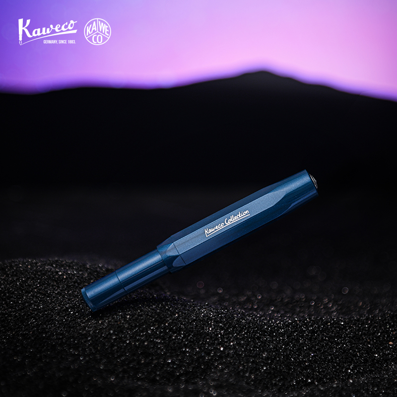 德国进口卡维克KAWECO Collection收藏家系列银河蓝口袋短钢笔练字办公高档精致高颜值送礼女生-图1