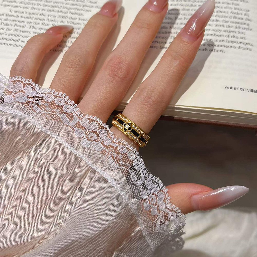 Wanxiang gold ring pure gold ring