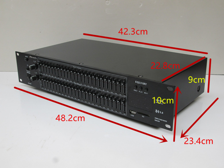 50段立体声双25段专业KTV插卡5.0蓝牙均衡器hifi发烧家用EQ调音器 - 图1