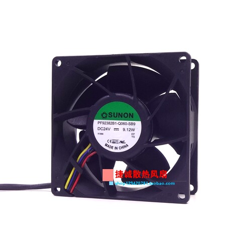 PF92382B1-Q060-SB9 SUNON建准 DC24V 9.12W 9038 9CM 变频器风扇 - 图3