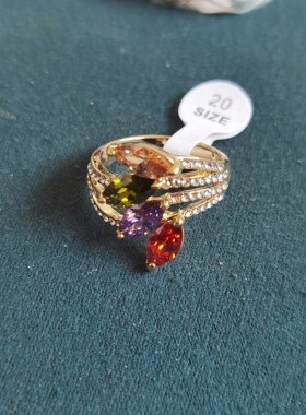 欧美外贸孤品复古戒指老货默认微瑕氧化介意慎拍7022