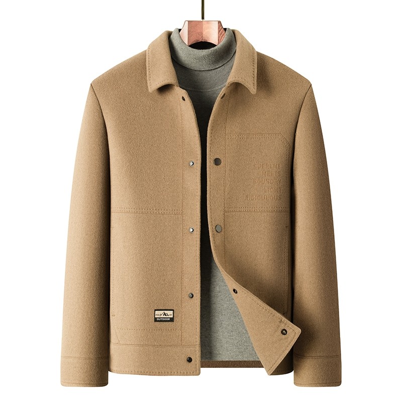 利郎男装短款毛呢大衣冬季新款男士保暖翻领羽绒内胆羊毛夹克外套,淘宝优惠券,粉丝福利购,淘宝优惠卷