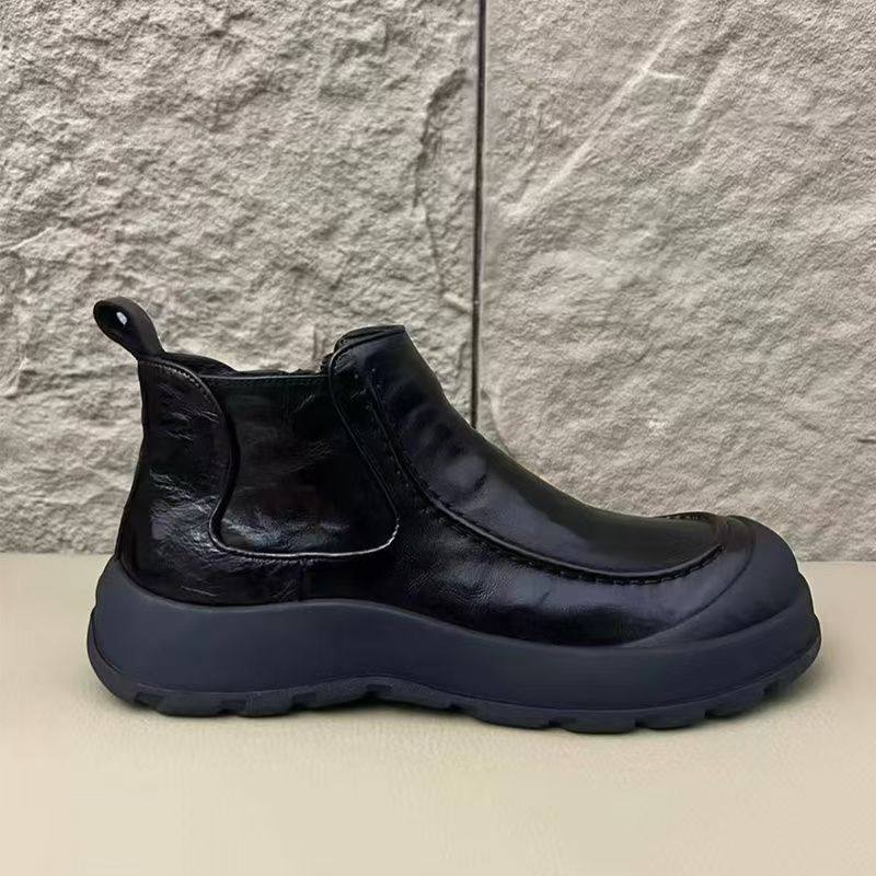 广州时尚轻奢真皮牛皮男士棉鞋秋冬季加绒保暖高帮休闲舒适男短靴,淘宝优惠券,粉丝福利购,淘宝优惠卷