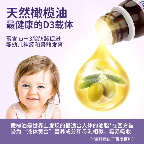 Витаминизированные капли для младенца для новорожденных, детский кальций, 25 года, 2 мес.