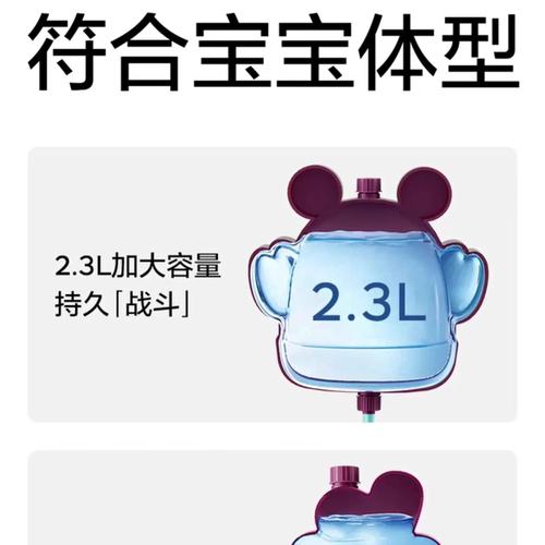 babycare背包水枪儿童玩具喷水网红呲水枪抽拉式非电动水仗大容量 - 图1