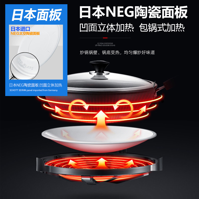 尚朋堂ys-ic34h22双头家用电陶炉 尚朋堂家批电陶炉