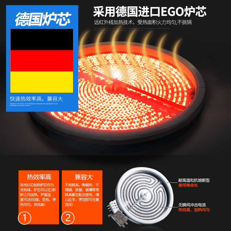 尚朋堂ys-ic34h83双灶头家用电陶炉 尚朋堂家批电磁炉/陶炉