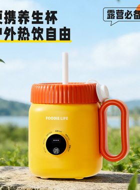 物醒多功能养生杯陶瓷釉便携式自动保温防干烧微电脑触控煮粥杯