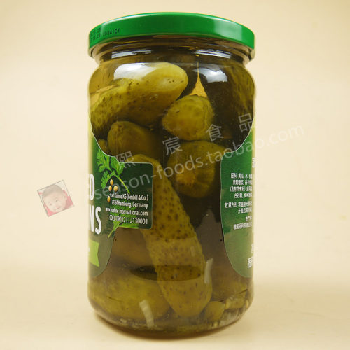 Pickled Gherkins冠利俄式酸青瓜670g酸黄瓜腌黄瓜汉堡三明治热狗 - 图2