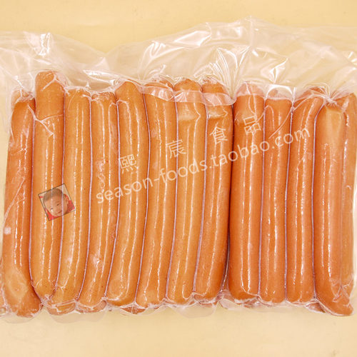 荷美尔惠选鸡肉脆皮热狗肠1kg法兰克福约25根长14.5cm烘焙家用 - 图1