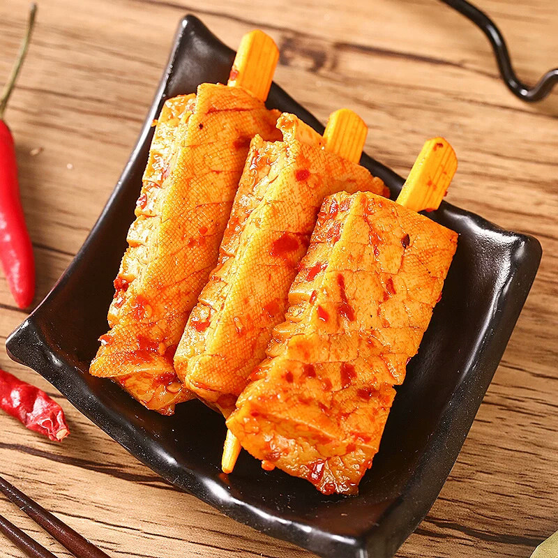 刘师傅湘派兰花串22g*30包盒装豆干湖南特产武冈香干小吃零食品_虎窝淘