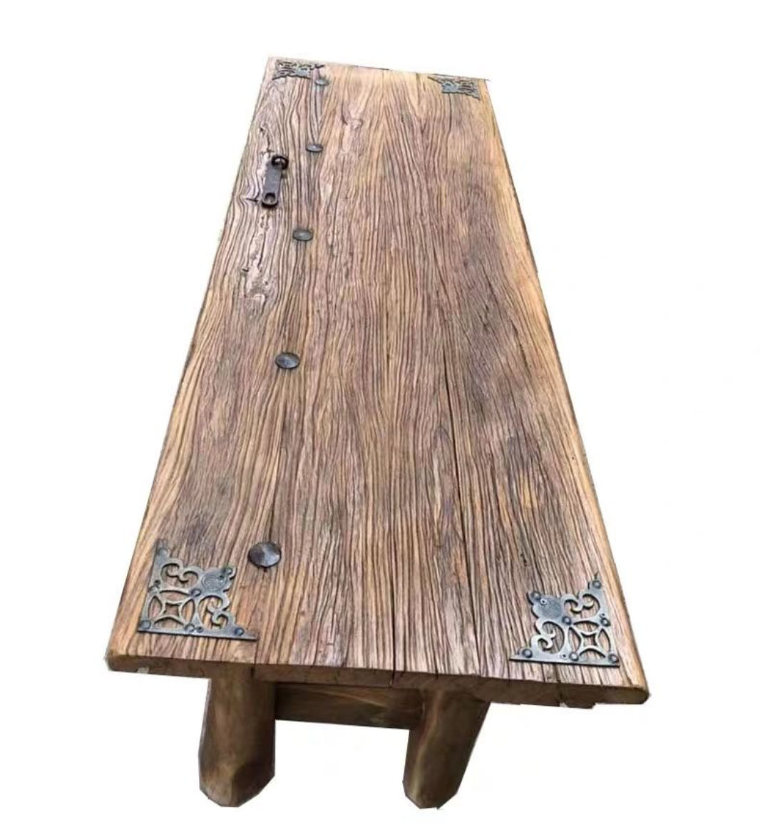 老榆木门板风化复古怀旧原木实木楼梯吧台禅意老茶桌茶台踏板定制,淘宝优惠券,粉丝福利购,淘宝优惠卷