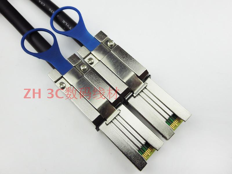 現貨MINI SAS線SFF8088-8088伺服器外接陣列櫃26P-26P線1 2 3米