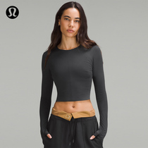 Lady Tight-Fit long-sleeved sweatshirt * inner lining-lululemon -- LW3GM8S