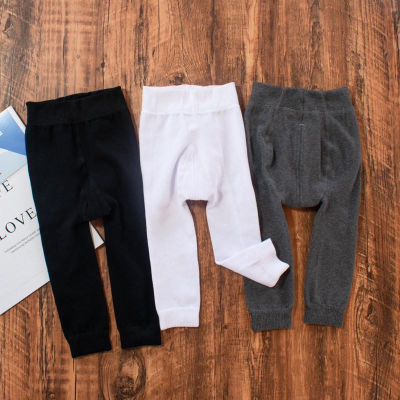 婴儿打底裤春秋纯棉针织男女宝宝连裤袜大PP白色女童小童九分裤,淘宝优惠券,粉丝福利购,淘宝优惠卷