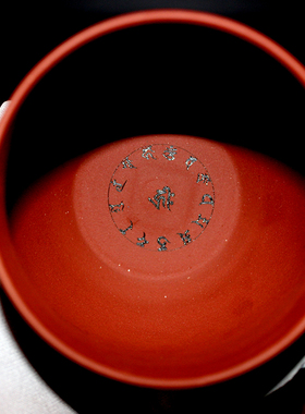 带盖观世音菩萨客厅雕刻紫砂祝福