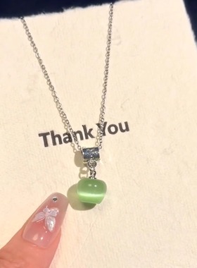 清新森系显白锁骨链颈部