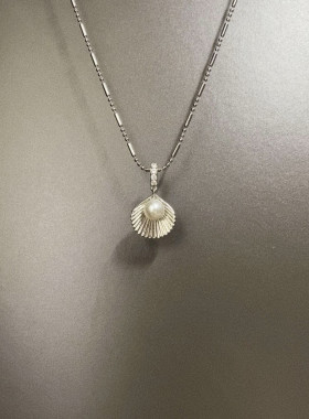 优雅高级感轻奢小众贝壳锁骨链