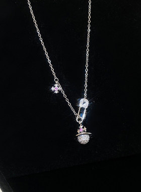 轻奢精致巨好看镶钻KT猫时尚项链