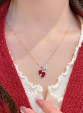 轻奢高级感滴油发财葫芦锁骨链