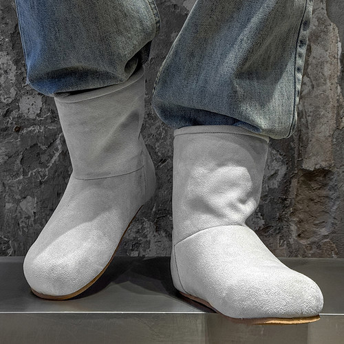 小土豆雪地靴男女户外休闲加绒加厚马丁靴保暖情侣款防寒套筒棉鞋 - 图3