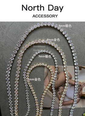 northday锆石闪钻choker