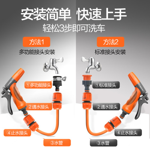 亿力高压洗车水抢家用水枪接头洗车神器水管软管套装喷头浇花工具 - 图2