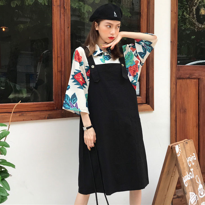 孕妇背带裤夏季外穿潮妈网红背带裙 臻蒂美孕妇背带裤