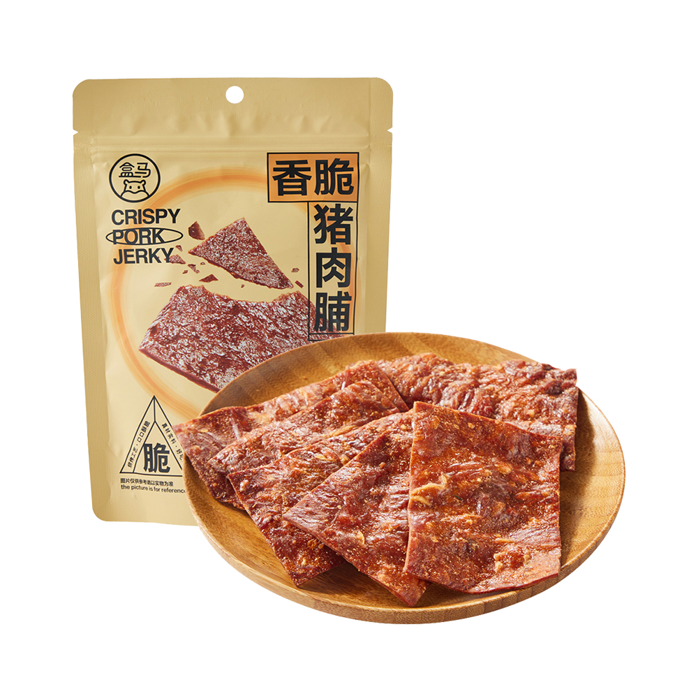 盒马 香脆猪肉脯 48g猪肉干脆片酥脆网红零食小吃 - 图0