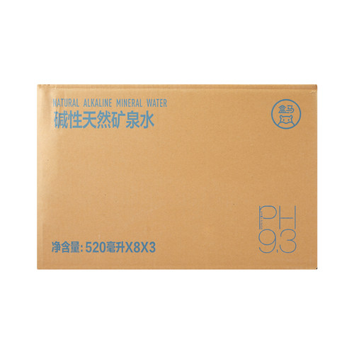 盒马 碱性天然矿泉水 520ml*24瓶 - 图3