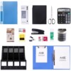 Deli one-stop purchase of office supplies folders and stationery supplies desktop storage file rack calculator A4 paper financial office supplies bill holder