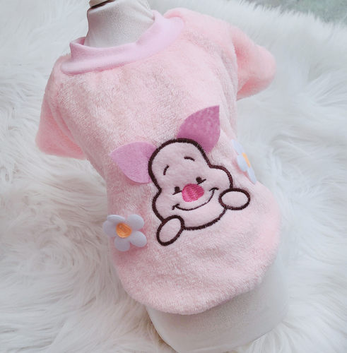 秋冬宠物衣服 Sweet Petco20050小猪小熊绒衣 - 图0