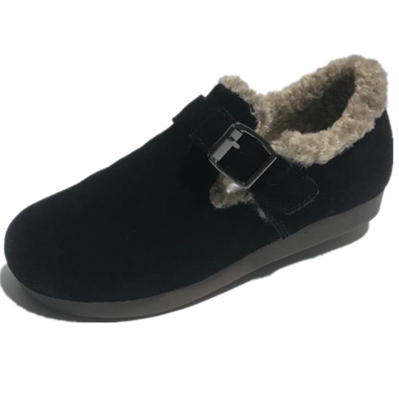 西西家2024新款韩版豆豆鞋一脚蹬羊毛加绒平底保暖棉鞋女鞋面包鞋,淘宝优惠券,粉丝福利购,淘宝优惠卷