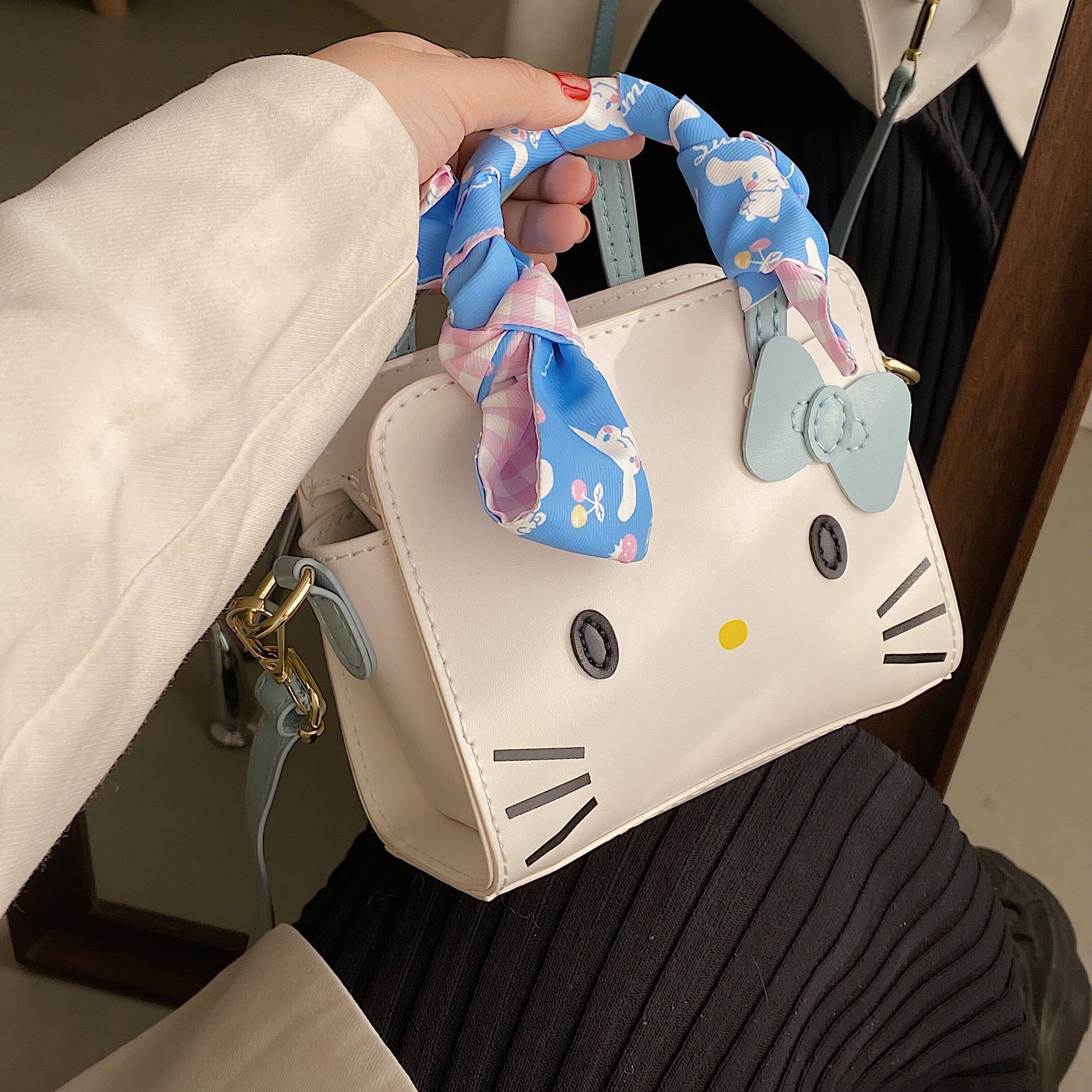 手工diy自制编织包包材料包kt猫手提可爱礼物小方包2022新款