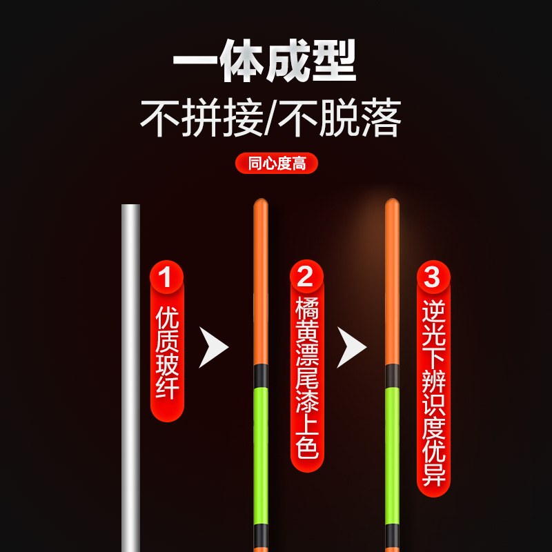 化氏佛手孔雀羽浮漂22款新品正品高灵敏加粗醒目套装行程鲫鱼鱼漂