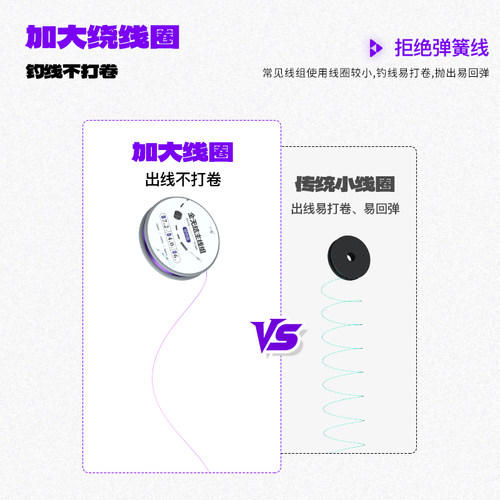 化氏一味新品全无结主线组鱼线主线组成品主线组原丝精绑 - 图3