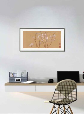 装饰画合金画框小户型书房花鸟是