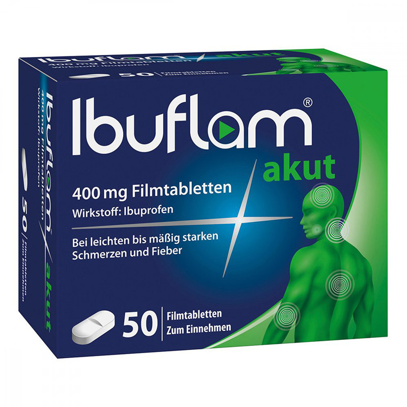 德国ibuflam布洛芬抗炎50片镇痛药 Apodiscounterde海外国际解热镇痛用药