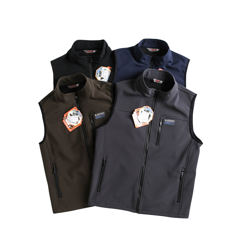 外贸尾单秋冬男户外加绒背心马甲软壳衣马夹背心保暖立领开衫大码,淘宝优惠券,粉丝福利购,淘宝优惠卷