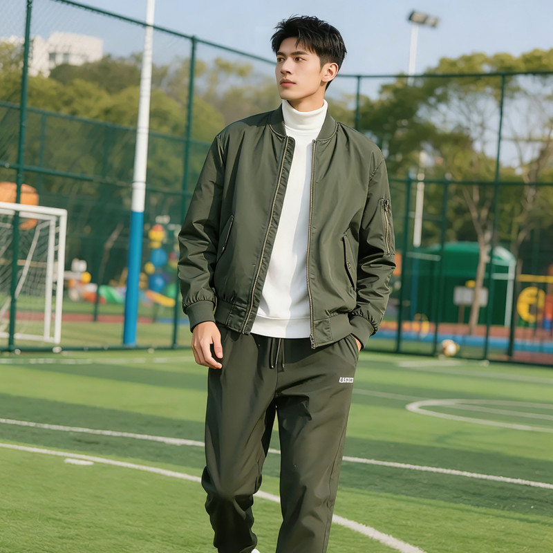 沃尔玛尾货 美式复古飞行夹克男士秋冬款防风保暖棒球领外套棉服,淘宝优惠券,粉丝福利购,淘宝优惠卷