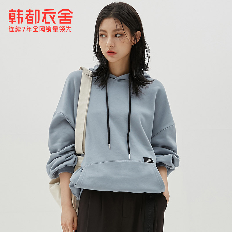 韩都衣舍2020秋装新款韩版字母卫衣 韩都衣舍锦鑫通达卫衣/绒衫