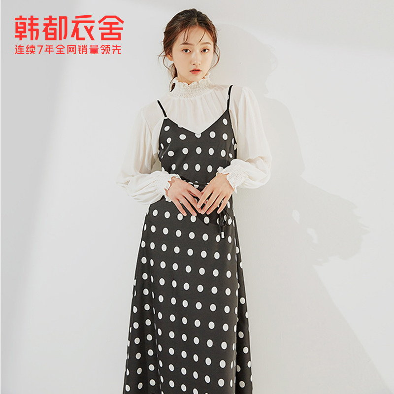 韩都衣舍春夏季气质显瘦百搭连衣裙 韩都衣舍连衣裙