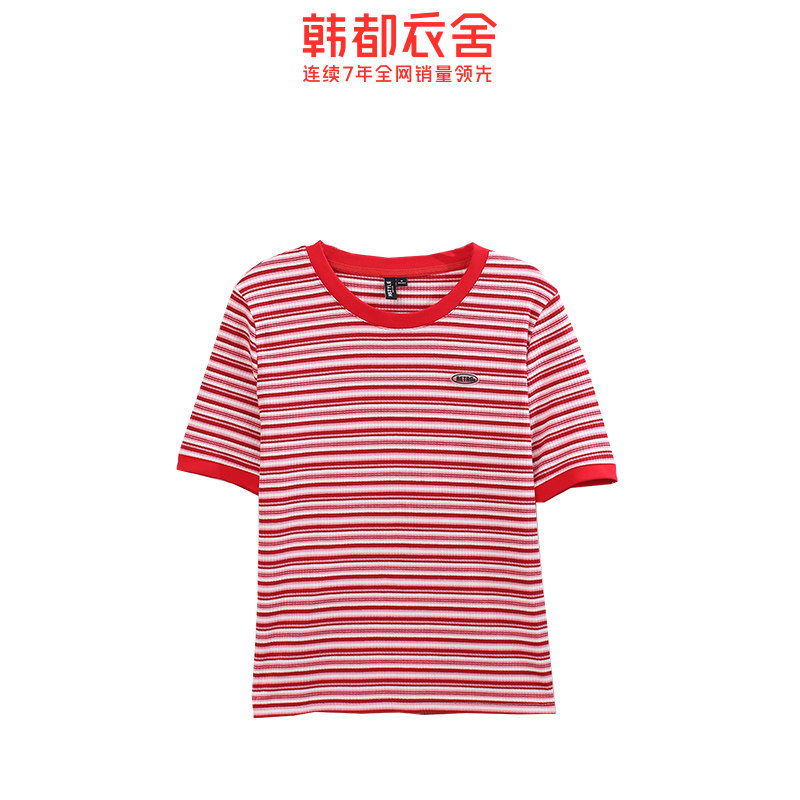 韩都衣舍2020年夏装新款韩版打底衫 韩都衣舍敏丽T恤