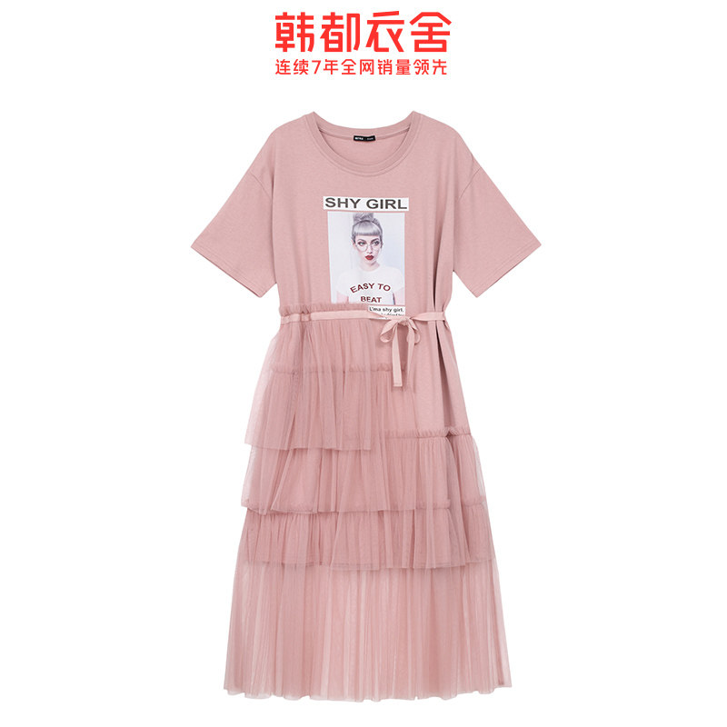 韩都衣舍旗舰店2020女装网纱仙女裙 韩都衣舍锦鑫通达连衣裙