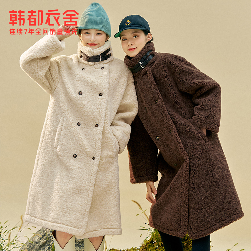 韩都衣舍2021秋冬新款加厚棉服 韩都衣舍棉衣/棉服